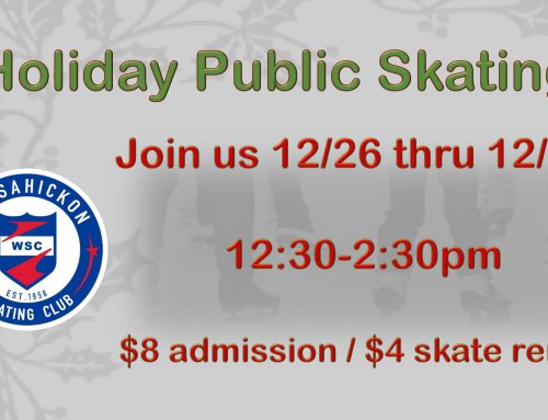 Holiday Schedules/Added Public Skating Sessions!